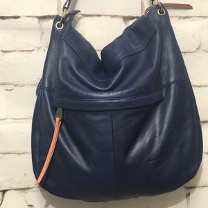 Christopher Kon Blue Leather Hobo Tote